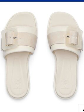 Reef Women’s Lana Buckle Slide Sandals in Vintage White